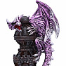 Soška drak Strážca veže fialový