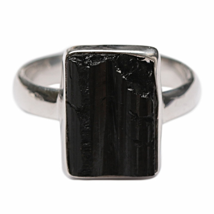 Turmalín skoryl prsteň striebro Ag 925 R1573 - 60 mm (US 9,5), 4,8 g