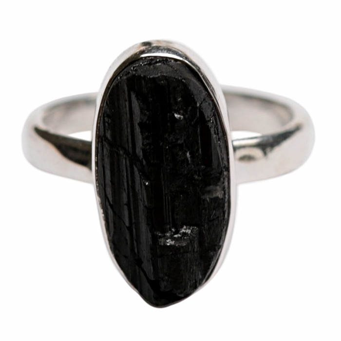 Turmalín skoryl prsteň striebro Ag 925 R18 - 51 mm (US 6,5), 4 g