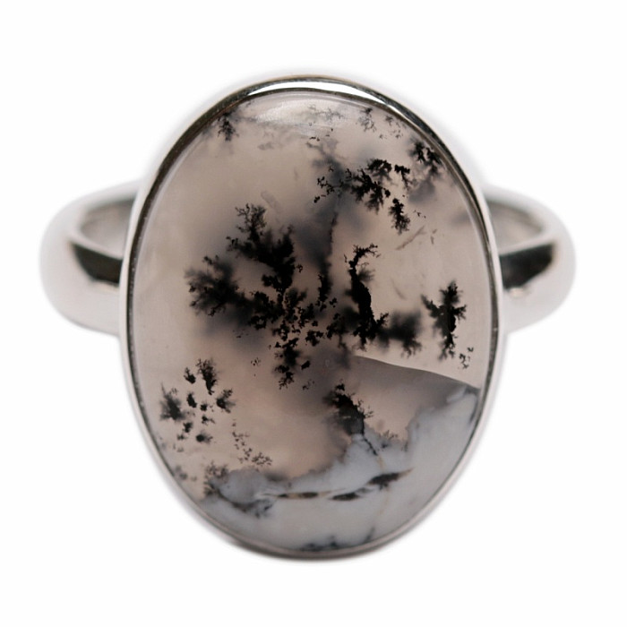 Opál dendritický prsteň striebro Ag 925 R41 - 56 mm (US 7,5), 5 g