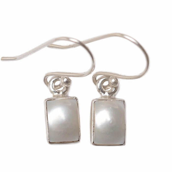 Náušnice perly striebro Ag 925 E430 - 0,8 cm, 2,3 g