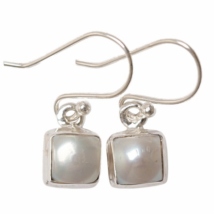 Náušnice perly striebro Ag 925 E440 - 0,7 cm, 2,8 g