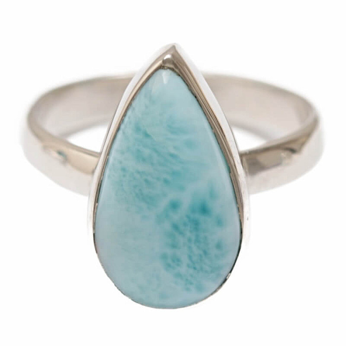Larimar prsteň striebro Ag 925 R46 - 54 mm (US 7), 3,6 g