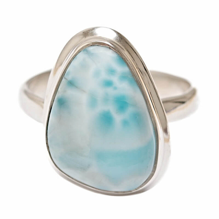 Larimar prsteň striebro Ag 925 R50 - 57 mm (US 8), 5 g