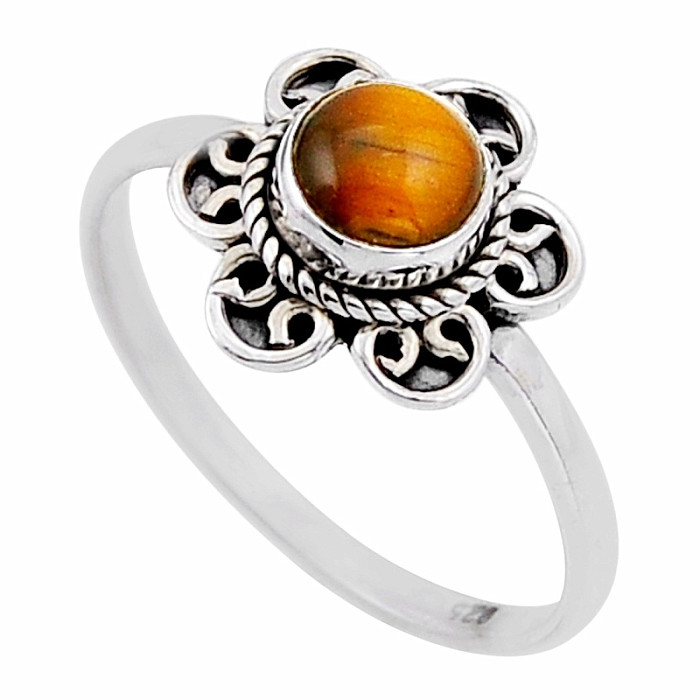 Tigrie oko prsteň striebro Ag 925 52863 - 55 mm (US 7,5), 2,2 g