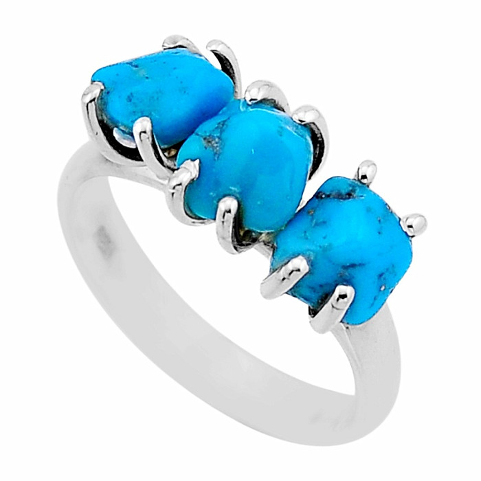 Tyrkys prírodný Sleeping Beauty prsteň Ag 925 53951 - 54 mm (US 7), 3,5 g