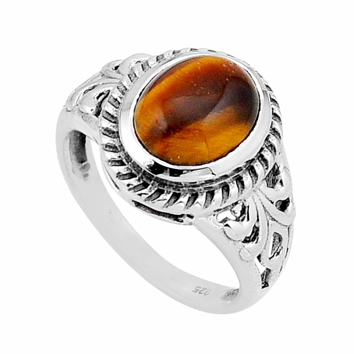 Tigrie oko prsteň striebro Ag 925 54201 - 60 mm (US 9,5), 5,2 g