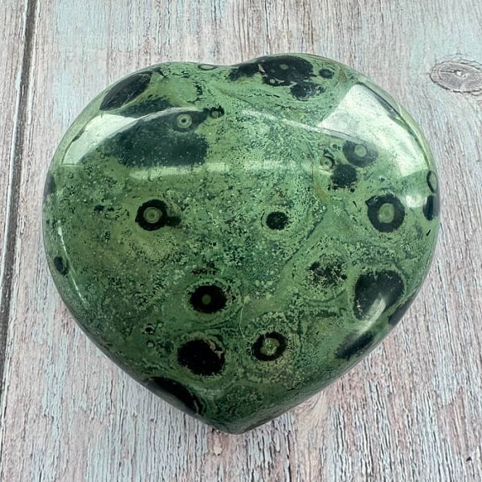 Jaspis kambaba leštený Madagaskar Srdce M9-5 - cca 9,6 x 9,2 cm, 524,4 g