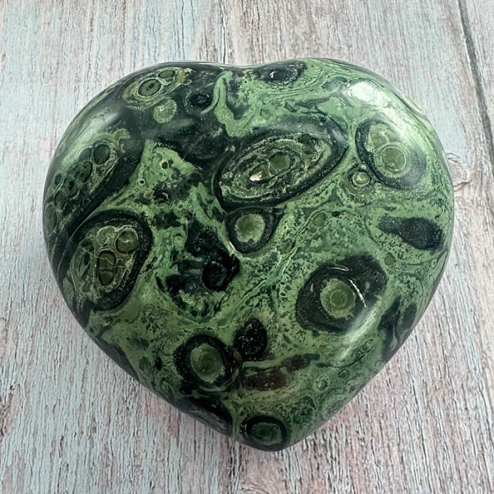 Jaspis kambaba leštený Madagaskar Srdce M9-7 - cca 9,4 x 9,2 cm, 515,9 g