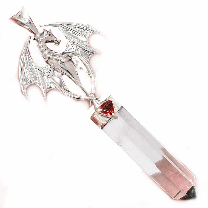 Dizajnový prívesok krištáľ striebro Ag 925 P2049 - 5,9 cm, 7,8 g