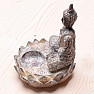 Budha meditujúca thajská soška so svietnikom pre čajovú sviečku 15 cm