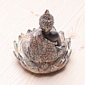 Budha meditujúca thajská soška so svietnikom pre čajovú sviečku 15 cm
