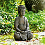 Budha meditujúca japonská soška hnedá 25 cm