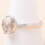 Herkimer diamant prsteň striebro Ag 925 LOT108