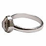 Herkimer diamant prsteň striebro Ag 925 R11