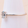 Topaz modrý prsteň striebro Ag 925 KO120