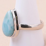 Larimar prsteň striebro Ag 925 KO130