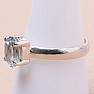 Topaz modrý prsteň striebro Ag 925 KO135