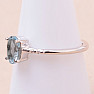 Topaz modrý prsteň striebro Ag 925 KO145