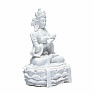 Budha soška s dorje a zvončeky farba biela
