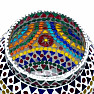 Svietnik sklo na čajové a votívne sviečky Mozaika multicolor 18 cm