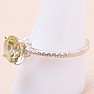 Topaz žltý Lemon prsteň striebro Ag 925 21994