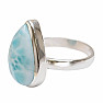 Larimar prsteň striebro Ag 925 R22