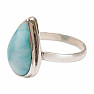 Larimar prsteň striebro Ag 925 R25