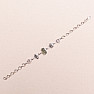 Vltavín, Herkimer diamant a meteorit Campo del Cielo náramok striebro Ag 925 LOT27