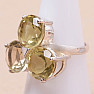 Topaz žltý Lemon prsteň striebro Ag 925 KO279