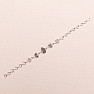 Vltavín, Herkimer diamant a meteorit Campo del Cielo náramok striebro Ag 925 LOT29