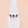 Smaragd indický - upravený prsteň striebro Ag 925 36935