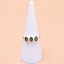 Smaragd indický - upravený prsteň striebro Ag 925 36939