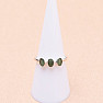 Smaragd indický - upravený prsteň striebro Ag 925 36940