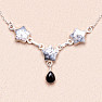 Opál dendritický náhrdelník striebro Ag 925 37317