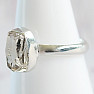 Herkimer diamant prsteň striebro Ag 925 R3847