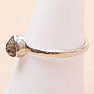 Diamant prírodný surový prsteň striebro Ag 925 R388