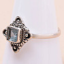 Topaz modrý prsteň striebro Ag 925 MIX39