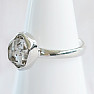 Herkimer diamant prsteň striebro Ag 925 R3938