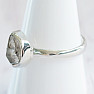 Herkimer diamant prsteň striebro Ag 925 R3939