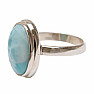 Larimar prsteň striebro Ag 925 R40