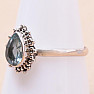 Topaz modrý prsteň striebro Ag 925 MIX40