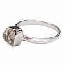 Herkimer diamant prsteň striebro Ag 925 R4042