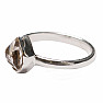 Herkimer diamant prsteň striebro Ag 925 R4068