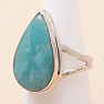 Larimar prsteň striebro Ag 925 LOT407