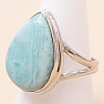 Larimar prsteň striebro Ag 925 LOT409