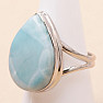 Larimar prsteň striebro Ag 925 LOT410