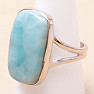 Larimar prsteň striebro Ag 925 LOT412
