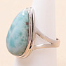 Larimar prsteň striebro Ag 925 LOT438