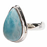 Larimar prsteň striebro Ag 925 LOT439